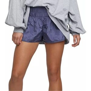 Free People Movement Purple Athletic Shorts with Elastic Waistband Size L
